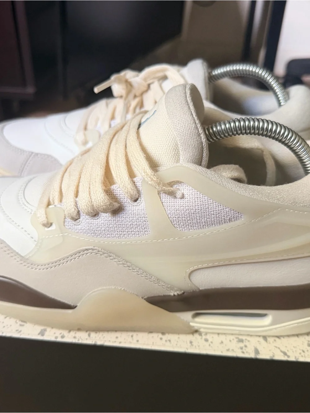 Air Jordan 4 RM- Size 9.5m - Neutral Cream Color